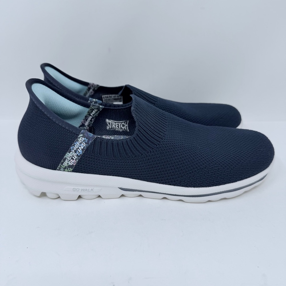 Skechers Hands Free Slip-ins GO WALK Sneakers Navy Size 8